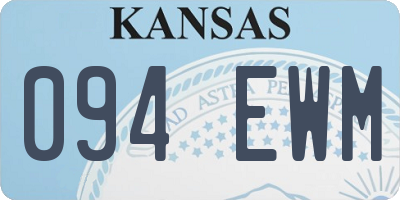 KS license plate 094EWM