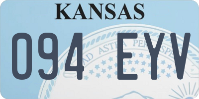 KS license plate 094EYV