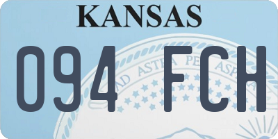 KS license plate 094FCH