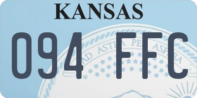 KS license plate 094FFC