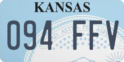 KS license plate 094FFV