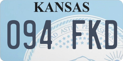 KS license plate 094FKD