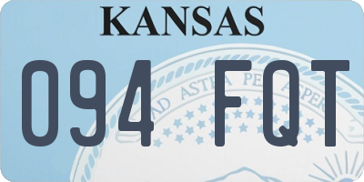 KS license plate 094FQT