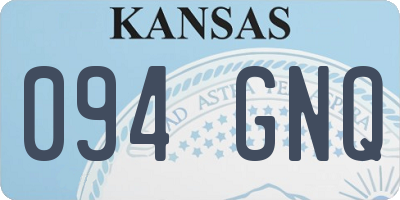 KS license plate 094GNQ