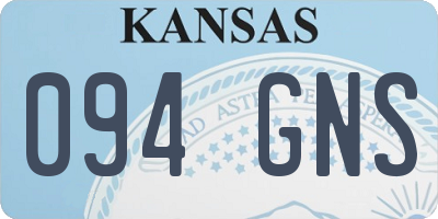 KS license plate 094GNS