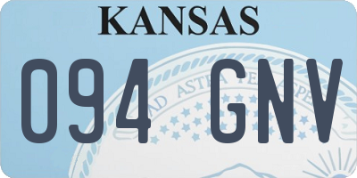KS license plate 094GNV