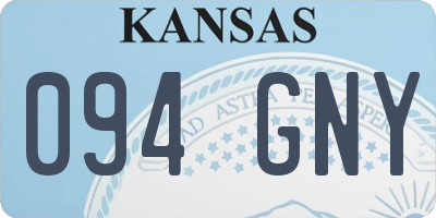 KS license plate 094GNY