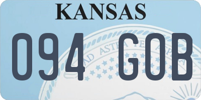 KS license plate 094GOB