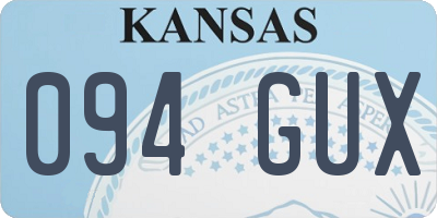 KS license plate 094GUX