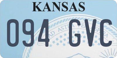 KS license plate 094GVC