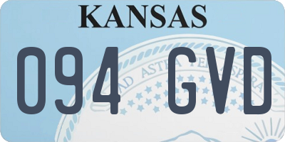 KS license plate 094GVD