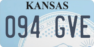 KS license plate 094GVE