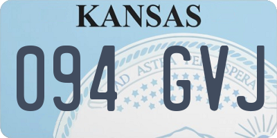 KS license plate 094GVJ