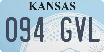 KS license plate 094GVL