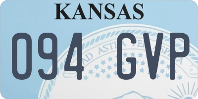 KS license plate 094GVP
