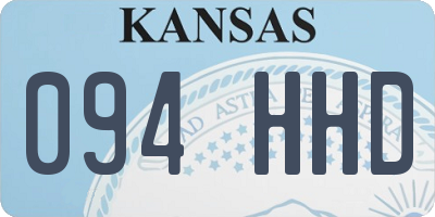 KS license plate 094HHD