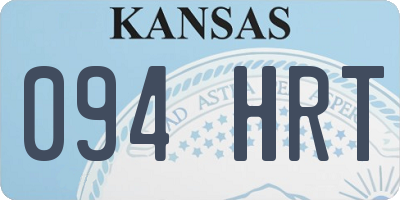KS license plate 094HRT