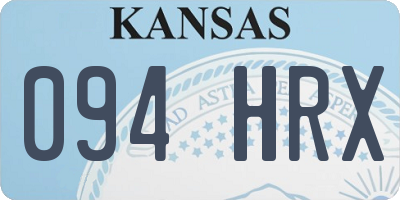 KS license plate 094HRX