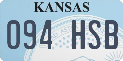 KS license plate 094HSB