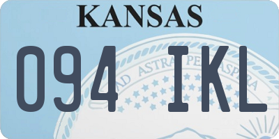 KS license plate 094IKL