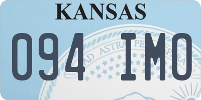KS license plate 094IMO