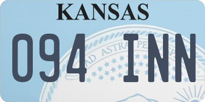 KS license plate 094INN