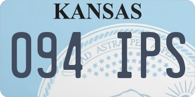 KS license plate 094IPS