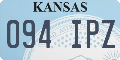 KS license plate 094IPZ