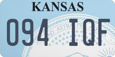 KS license plate 094IQF
