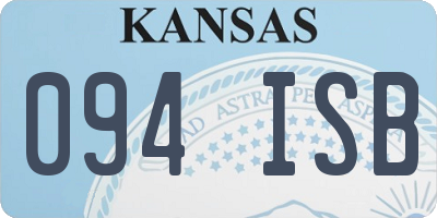 KS license plate 094ISB