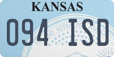 KS license plate 094ISD