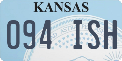 KS license plate 094ISH