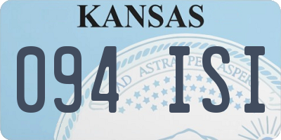 KS license plate 094ISI