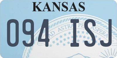 KS license plate 094ISJ