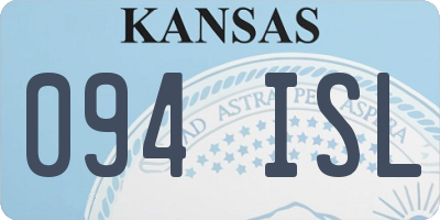 KS license plate 094ISL