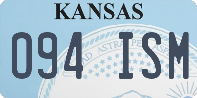 KS license plate 094ISM