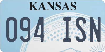 KS license plate 094ISN