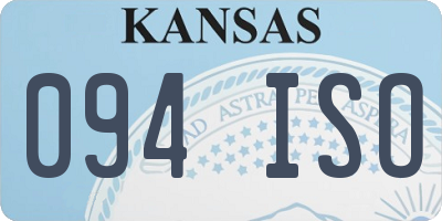 KS license plate 094ISO