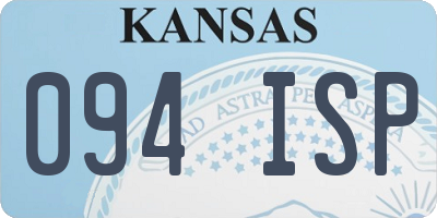 KS license plate 094ISP