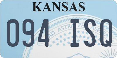 KS license plate 094ISQ