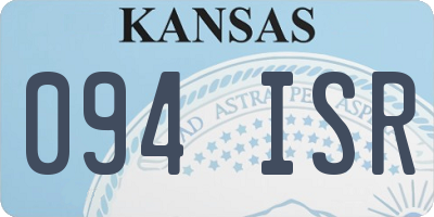 KS license plate 094ISR