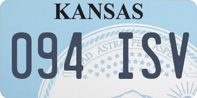 KS license plate 094ISV