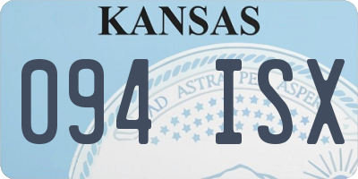 KS license plate 094ISX