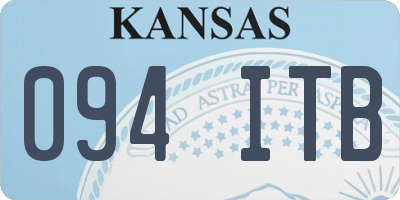 KS license plate 094ITB