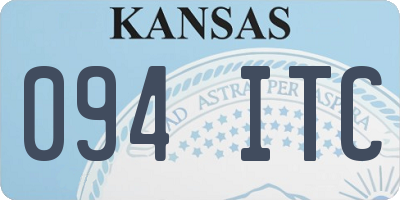 KS license plate 094ITC