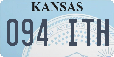 KS license plate 094ITH