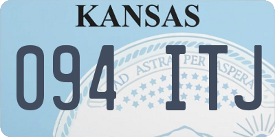 KS license plate 094ITJ