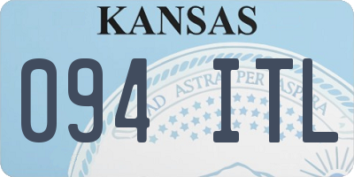 KS license plate 094ITL