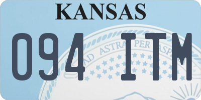 KS license plate 094ITM