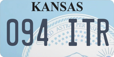 KS license plate 094ITR